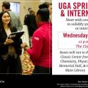 Flier for UGA Spring Career & Internship Fair